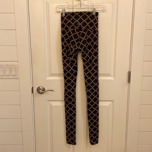 K-Deer Legging Black Gold Sz XS EUC!!